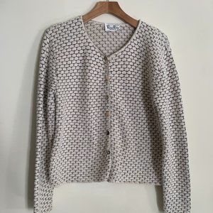 Vintage Reba Rose Knit Cardigan